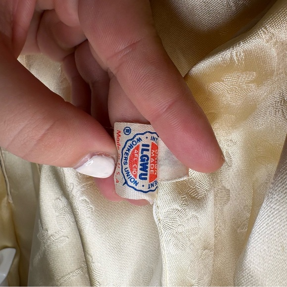 Vintage Grandella Sportowne Cream Faux Fur Coat Size 10 - Picture 11 of 11